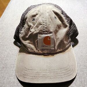 Carhartt Trucker Hat Distressed Canvas Cap Adjustable Back